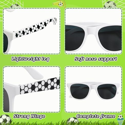 15Pack Soccer Sunglasses Bulk Football Party Favors Sports Glasses for Team Gifts Birthday Goodie Bag Rewards Game Day Events in Saudi Arabia