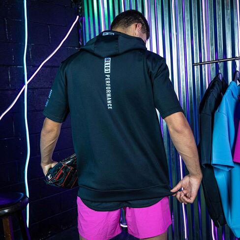 Baseball Lifestyle 101 BSBL-SZN Short Sleeve Hoodie V3 - Adult Sizes S - XL in Saudi Arabia