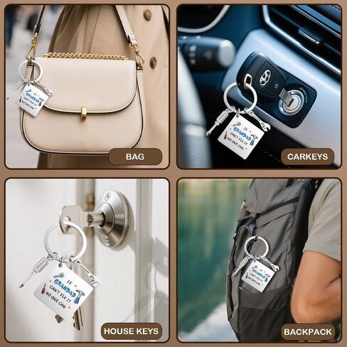 Granddad Gifts Funny Grandpa Gifts for Fathers Day Keychain Birthday Presents for New Grandpa Nonno Granddaddy Grandfather Poppy Grampy Gift Valentines Day Unique Christmas Gift Key Chain Ring Keyring in Kuwait