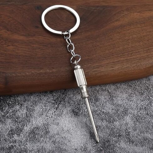 5Pcs Mini Tool Keychain Set, Aluminum Alloy Street Style Multifunction Tool Pendants, Unisex Bag Charms & Gifts for Friends in Kuwait