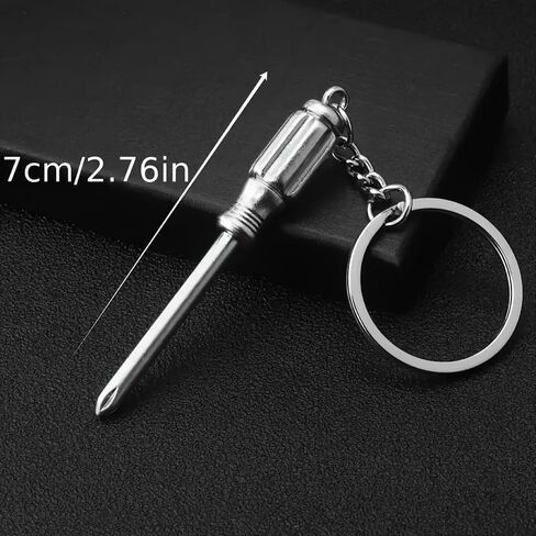 5Pcs Mini Tool Keychain Set, Aluminum Alloy Street Style Multifunction Tool Pendants, Unisex Bag Charms & Gifts for Friends in Kuwait