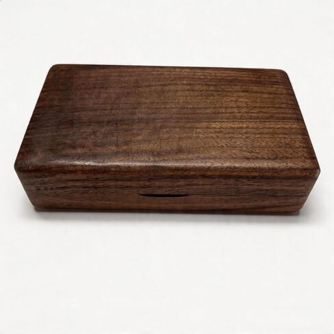 Premium Black Walnut Jewelry Box for Women, Portable Organizer | Magnetic closure, soft velvet lining, fits rings, necklaces & bracelets, perfect for travel & gifting. in Kuwait