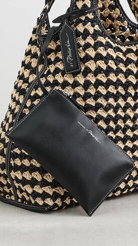 3.1 Phillip Lim Women's Crochet Raffia Market Tote in Saudi Arabia