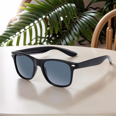 12 Pack Party Sunglasses Bulk Black Glasses Plastic Sunglasses for Wedding Birthday Summer Pool Party Supplies for Women Men in Kuwait