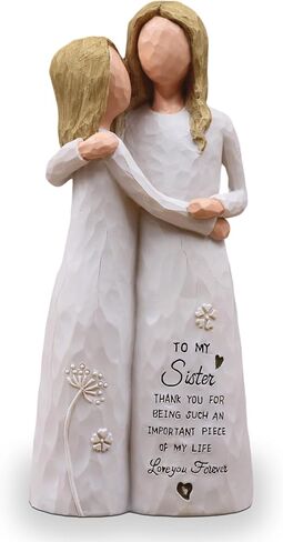 Sister Gifts for Sister, Sisters Birthday Gifts, Gift for Friend Woman, Sculpted Hand-Painted Figurine in Saudi Arabia