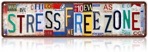 Vintage Fart Zone Wall Decor Street Signs Metal Tin Signs 16 x 4 Inches in Saudi Arabia