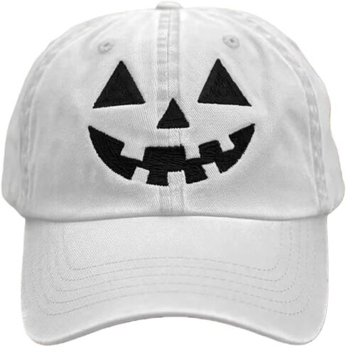 Novelty Baseball Cap Adjustable All-Season Hat Pumpkin Embroidery Cap Ghost Baseball Cap Personalized Hat in Kuwait