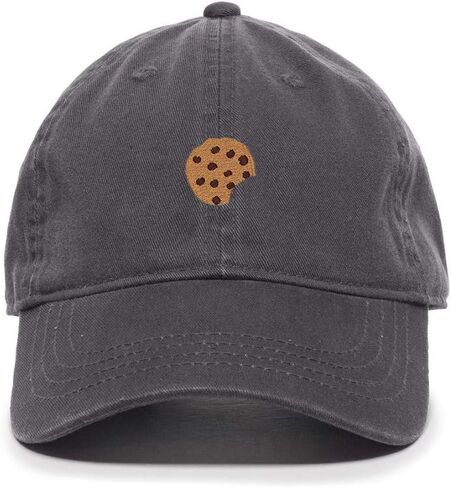 Tech Design Chocolate Chip Cookie Baseball Cap Embroidered Cotton Adjustable Dad Hat in Kuwait