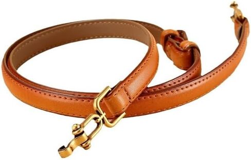 Womens Skinny Genuine Leather Belt for Dresses Adjustable Gold Buckle Waist Belt for Ladies in Saudi Arabia