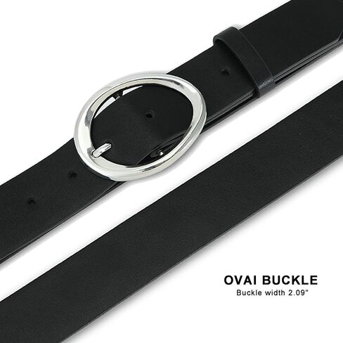 Women Faux Leather Belt for Jeans Pants Ladies Casual Waist Belts Fashion Women Belt with Gold/Silver Buckle in Saudi Arabia