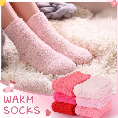 Cuffbow 48 Pairs Fuzzy Socks Bulk for Women Fluffy Sleeping Slipper Soft Socks for Indoor Easter Day Gifts in Saudi Arabia