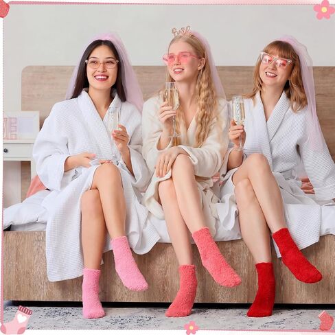 Cuffbow 48 Pairs Fuzzy Socks Bulk for Women Fluffy Sleeping Slipper Soft Socks for Indoor Easter Day Gifts in Saudi Arabia