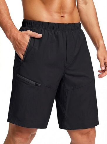 Men's Hiking Cargo Shorts Water Resistant Lightweight Quick Dry Work Shorts Outdoor Fishing Golf 4 Zipper Pockets in Saudi Arabia