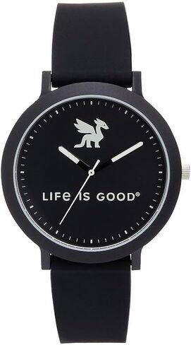 ساعة Speidel Life is Good مقاس 40 مم، حزام سيليكون مريح، حافظة خفيفة الوزن غير لامعة، قرص سهل القراءة مع تصميمات رسومية ممتعة، ساعة كاجوال للاستخدام اليومي in Kuwait