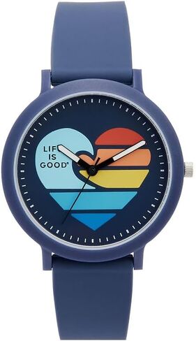ساعة Speidel Life is Good مقاس 40 مم، حزام سيليكون مريح، حافظة خفيفة الوزن غير لامعة، قرص سهل القراءة مع تصميمات رسومية ممتعة، ساعة كاجوال للاستخدام اليومي in Kuwait