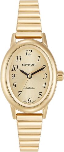 Miykon Dainty Vintage Dress Watches for Women – Easy Reader Analog Ladies Watch for Small Wrists with Stainless Steel Expansion Bracelet – Second Hand, Japanese Quartz, Waterproof to 100ft in Kuwait