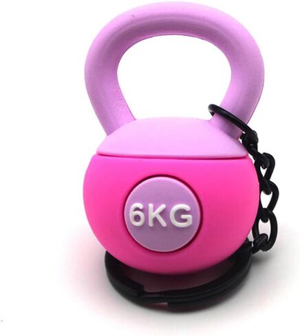 Kettlebell Keychain for Gym Bag Workout Keyring, Fitness Charm for Keys, Backpack, Phone Case Weightlifting Gift for Men & Women (Pink, Blue, Black) in Saudi Arabia