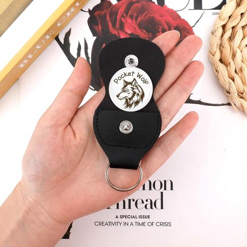 Wolf Themed Gifts Wolf Keychain Cute Animal Pocket Hug Token Emotional Support Gift Small Christmas Stocking Stuffers for Wolfs Lovers Boyfriend Girlfriend Son Daughter Best Friend in Saudi Arabia