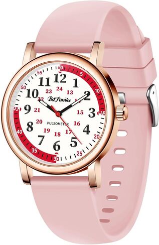 Nurse Watch for Medical Professionals Analog Women's Watches Mens 24 Hour Military Time with Second Hand in Saudi Arabia