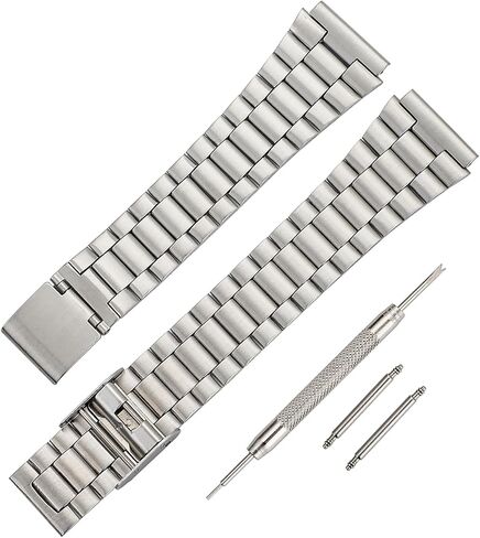 18mm Stainless Steel Replacement Watch Band, Compatible with Casio AE-1200, AE-1000, AE-1300, F-108WH, A-158, A-168, A700W, W-218H, AQ-230A Series, Durable Chain Link Band, Unisex in Saudi Arabia