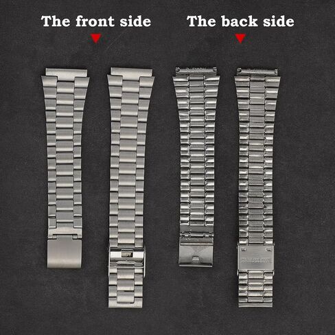 18mm Stainless Steel Replacement Watch Band, Compatible with Casio AE-1200, AE-1000, AE-1300, F-108WH, A-158, A-168, A700W, W-218H, AQ-230A Series, Durable Chain Link Band, Unisex in Saudi Arabia