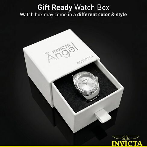 Invicta Mini Lady Ring 16.5mm Stainless Steel Steel Silver dial VC00 Quartz in Kuwait