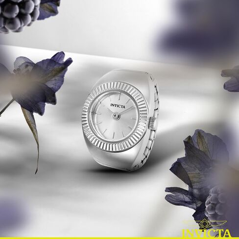 Invicta Mini Lady Ring 16.5mm Stainless Steel Steel Silver dial VC00 Quartz in Kuwait