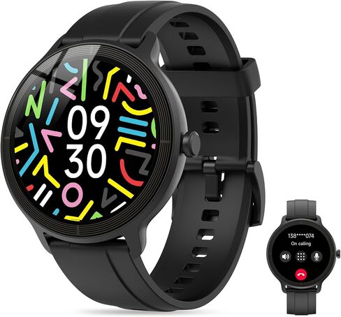Smart Watch for Women, 1.27" HD Fitness Tracker with Sleep Monitor & 100+ Sports Modes, Bluetooth Calling & AI Voice Assistant, IP68 Waterproof, Compatible with Android & iOS in Saudi Arabia