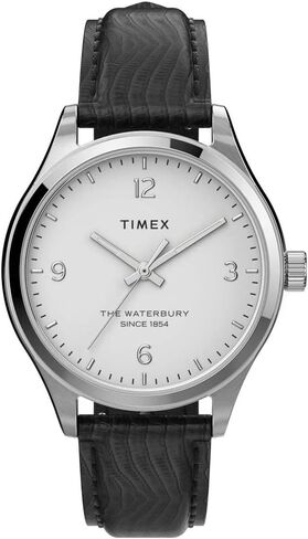 Timex 34 mm Waterbury Traditional Leather Strap Watch in Kuwait