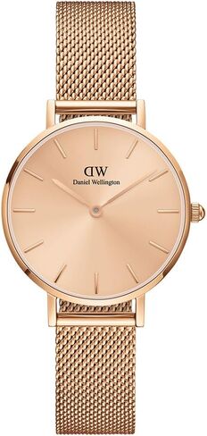 Daniel Wellington Petite Unitone 28mm Women's Watch, Stainless Steel (316L) Rose Gold Watch for Women in Kuwait