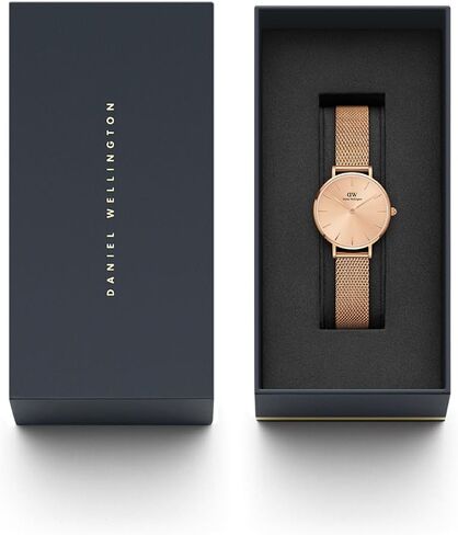 Daniel Wellington Petite Unitone 28mm Women's Watch, Stainless Steel (316L) Rose Gold Watch for Women in Kuwait