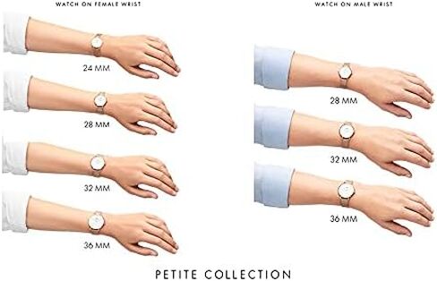 Daniel Wellington Petite Unitone 28mm Women's Watch, Stainless Steel (316L) Rose Gold Watch for Women in Kuwait