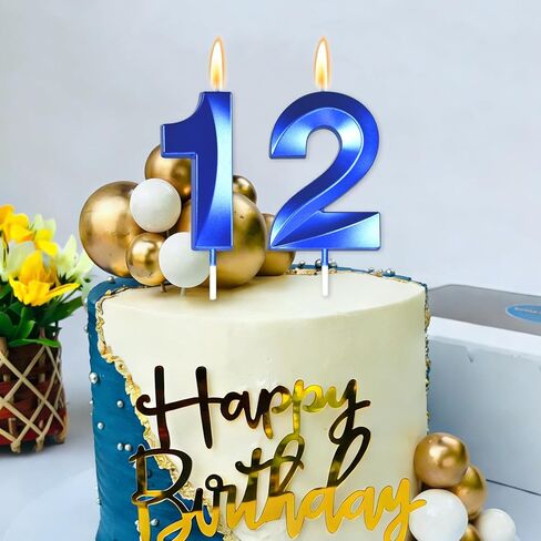 Big 2.76 inch Blue 17 Birthday Candle 17th Birthday Decorations for Boys, 17th Birthday Candles for Bruh Im 17 Birthday Decorations,Number 17 Candles in Saudi Arabia