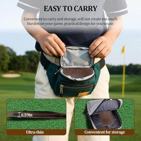 Leather Golf Scorecard Holder,Score Card Holder Golf,Yardage Book Cover,Golf Scorecard Book (Black) in Saudi Arabia