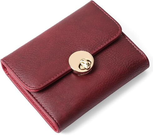 FALAN MULE Small Wallet for Women Card Holder RFID Vegan Leather Trifold Ladies Wallets with ID Window in Saudi Arabia