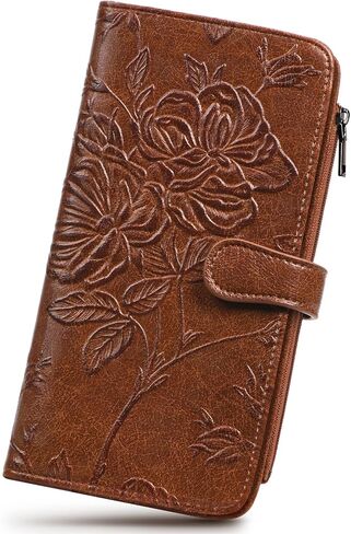 Wallet Women, RFID Blocking Slim Credit Card Holder For Women, Coin Purse, Travel Wallet, Foldable Clutch Wallet With Zipper Pocket in Saudi Arabia