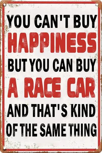 Funny Garage Metal Tin Sign Vintage Car Decor Drag Racing Gifts For Men Race Theme Car Bedroom Accessories Decor For Boys Retro 12x8 in in Saudi Arabia