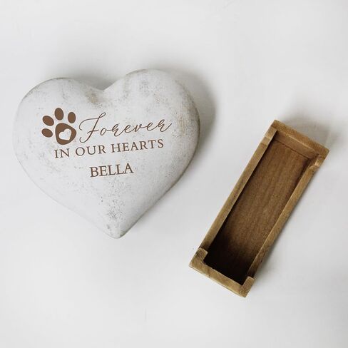 Pet Memorial Keepsake Gift, Forever in Our Hearts Pet Sympathy Gift, Personalized Pet Loss Gift, Dog Loss Gifts, Pet Memorial Heart Plaque in Saudi Arabia