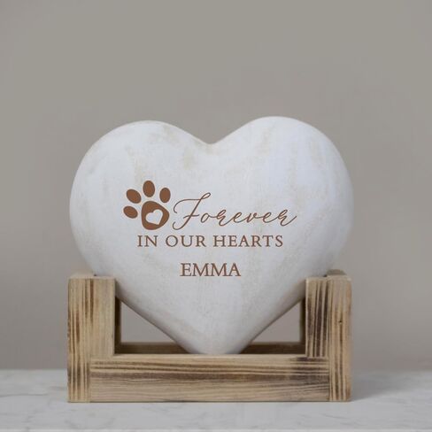 Pet Memorial Keepsake Gift, Forever in Our Hearts Pet Sympathy Gift, Personalized Pet Loss Gift, Dog Loss Gifts, Pet Memorial Heart Plaque in Saudi Arabia