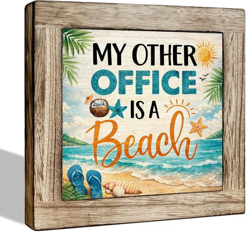 Hello Sunshine Wooden Box Sign - Rustic Summer Decor with Lemon and Blue Hydrangea Design, Perfect for Tabletop, Kitchen, Desk, Porch, Beach House, Seasonal Home Decoration in Kuwait
