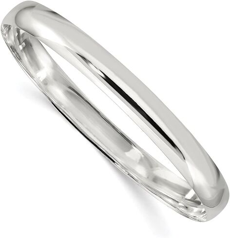 سوار Diamond2Deal من الفضة الإسترليني عيار 925 مقاس 7 ملم سهل الارتداء مقاس 7.25 بوصة in Kuwait