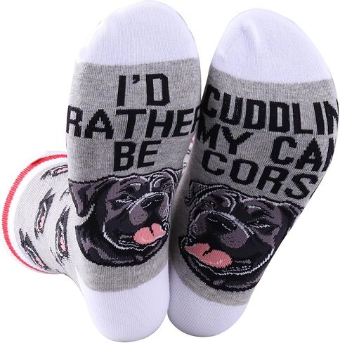 BWWKTOP Cane Corsos Socks Cane Corso Dog Lover Gift أفضل أن أحضن My Cane Corsos Socks Loyal Guardian Dog Gift in Kuwait