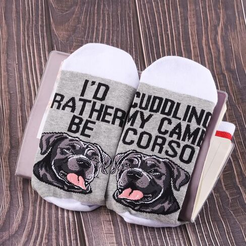 BWWKTOP Cane Corsos Socks Cane Corso Dog Lover Gift أفضل أن أحضن My Cane Corsos Socks Loyal Guardian Dog Gift in Kuwait