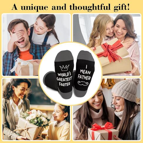 World's Greatest Farter Socks - Funny Gift Ideas for Dad Father Grandpa Men, Fathers Day Birthday Gifts, Novelty Socks for Him -05 in Saudi Arabia