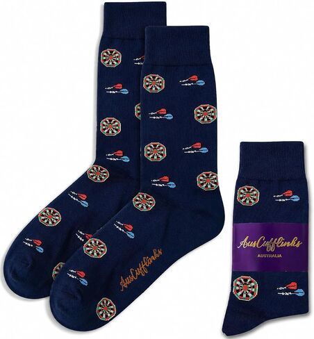 جوارب AUSCUFFLINKS DARTS للرجال | حانة السهام | رمي السهام | لعبة السهام (DARTS SOCKS) in Saudi Arabia