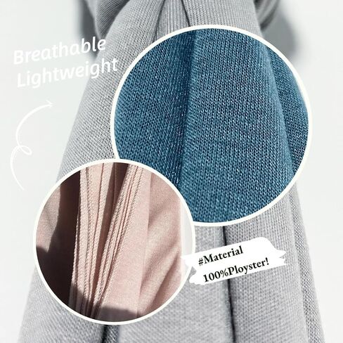 Harewom Muslim Hijab for Women Soft Stretch Headscarf Large Plain Turban Wrap Shawl Head Wrap for Everyday Wear(Light Grey,Beige,Teal) in Kuwait