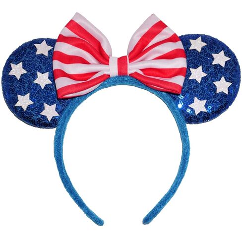 American Flag Headbands for Women Men, Glitter World Cup Headband, 4th of July Hairbands Independence Day Decorations Hair Accessoires for Adults in Kuwait