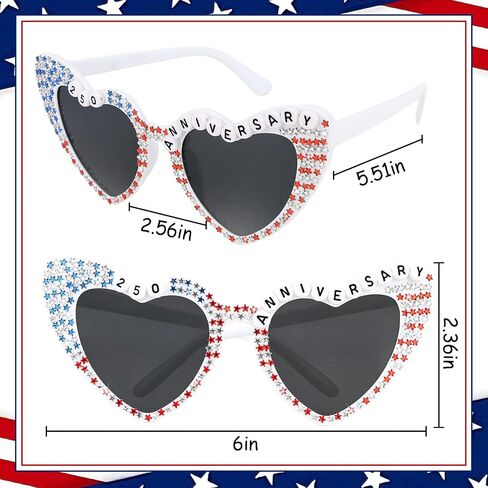 250 Anniversary Sunglasses Patriotic Sunglasses for Women Men 4th of July Accessories in Saudi Arabia