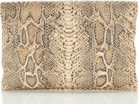 AllSaints Bettina Snake Clutch W613XD Desert White One Size in Saudi Arabia