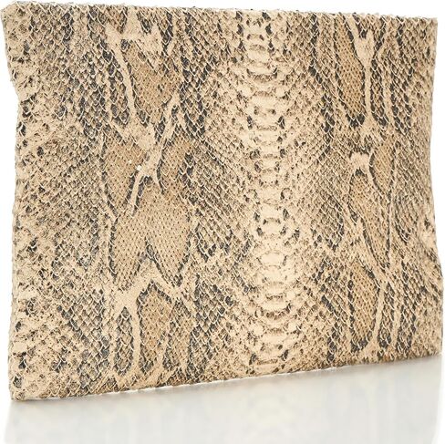 AllSaints Bettina Snake Clutch W613XD Desert White One Size in Saudi Arabia